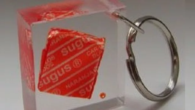 Mirá qué llavero más simpático, ¿no te lo comerías?