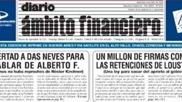 Polémico: Ámbito Financiero cambia de manos.