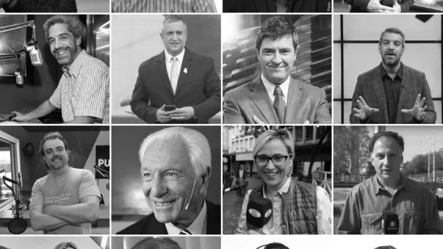 Estos son los 16 periodistas que se enfrentan en los 8vos de final de El Mundial de los Periodistas (12 varones, 4 mujeres)