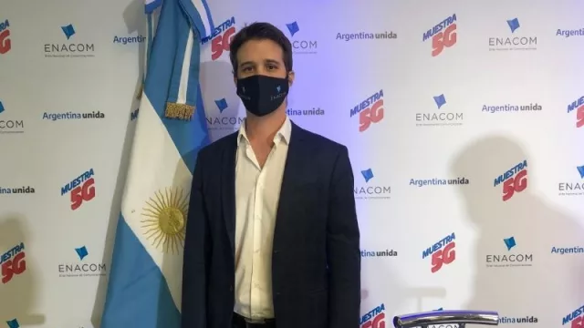 Tercera línea: el Enacom puso en la mesa de prensa a Sergio D’Uva, coordinador de Asuntos Técnicos.