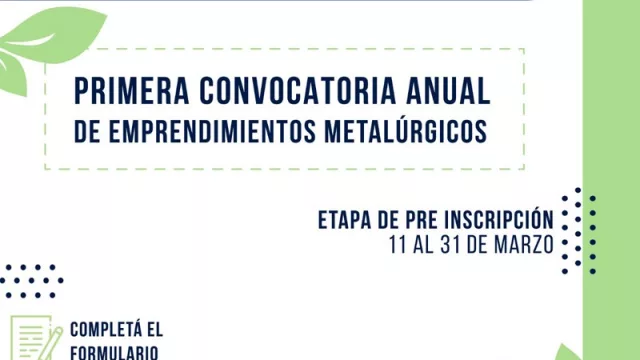 Pone a crecer tu emprendimiento: Vivero Metalúrgico abre su convocatoria para emprendedores 