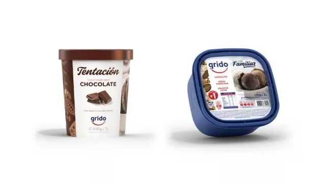 La nueva identidad aplicada en los packaging de productos.
