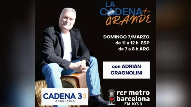 Argentina y Barcelona unidas por “La Cadena más Larga” (por Cadena 3 y RCR Barcelona)