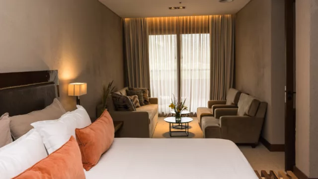 Una de las suites de Pueblo Nativo.