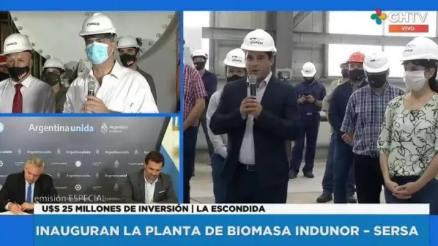 Energía limpia en Chaco: el presidente y el gobernador inauguraron 2 plantas de biomasa