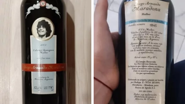 El vino mendocino de Maradona que ahora vale más de $ 3.500