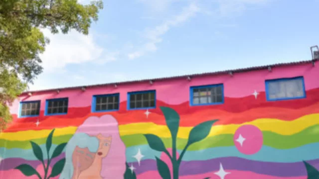 Un nuevo mural decora la base del COyS en el Parque Sarmiento