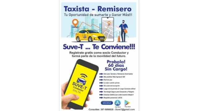 Tres apps de transporte llegaron a Salta y los taxistas piden al gobierno una propia