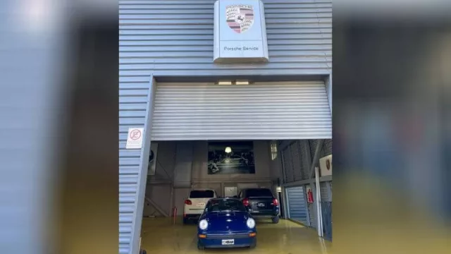 Así se mantiene hoy el Porsche Center Mendoza, sólo con el taller de Servicio Técnico.