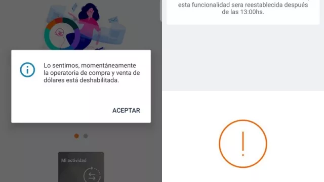 Ops... la opción de compra de dólares "clavada" en Galicia, Macro y Bancor (a las pruebas me remito)