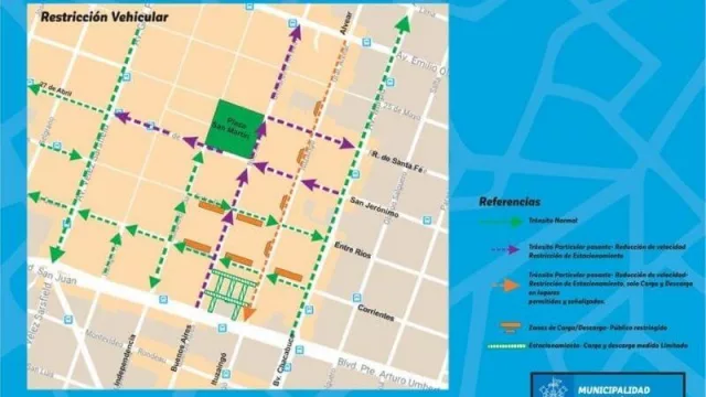 Cambio en la circulación de calles en el corredor histórico de la ciudad