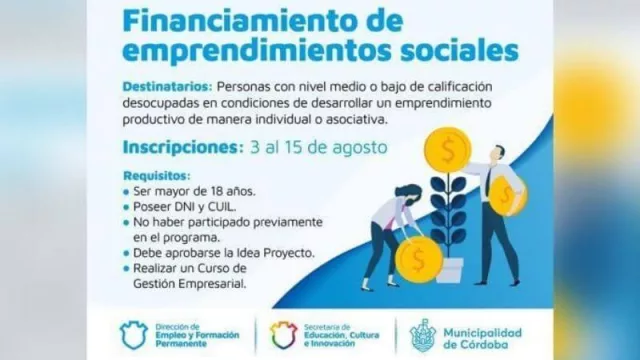 Está abierta la convocatoria para “Financiamiento de emprendimientos sociales”