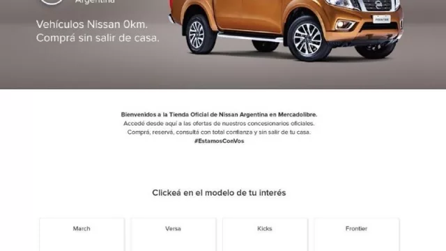 Nissan lanza su nueva tienda online en Mercado Libre (toda la variedad de 0km disponibles en el país)