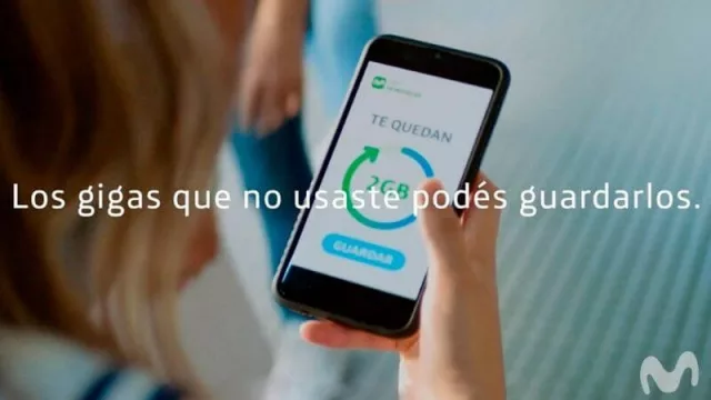 Guardá Gigas de Movistar, como el "doggy bag" de los restaurantes, pero con tus datos