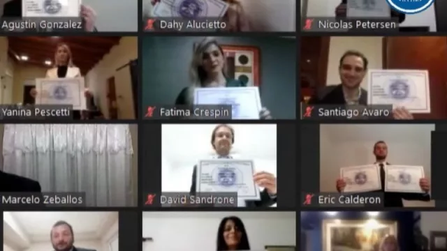 El Colegio de Martilleros Públicos realizó el primer juramento virtual del país (con 30 profesionales egresados) 