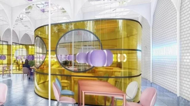 Así se diseña un restaurante para la "nueva normalidad" (unidos pero separados y todo muy lavable)