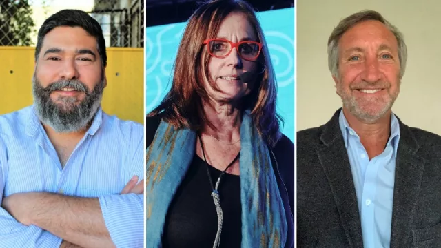 Sebastián Paschmann, Paula Molinari y Alejandro Hontakly, los fundadores de El Salto. 