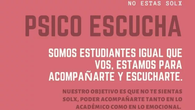 Psico Escucha Tucumán, un proyecto para acompañar y contener durante el aislamiento 
