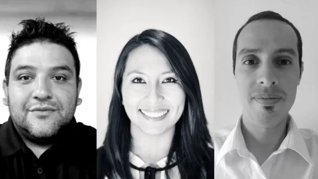 Gisela Cari (vocera), Martín Malicho y Estanislado Díaz (Foto gentileza de Homahua).