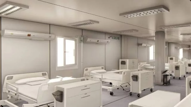 Hospitales modulares: una construcción en 20 días para combatir el coronavirus en Argentina
