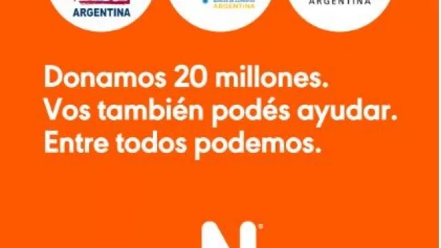 Naranja se pone la 20: dona $ 20 millones (y duplica las donaciones que hagan sus clientes y no clientes)
