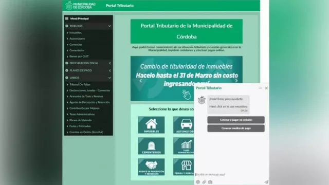 La Municipalidad incorpora un chatbot al Portal Tributario
