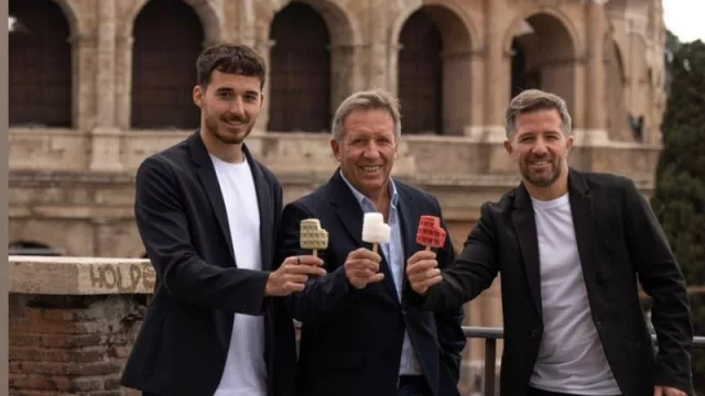 Franco, Daniel y Christian Otero.