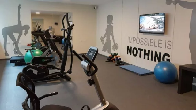 Gym, un espacio para que los huéspedes practiquen actividad física. 