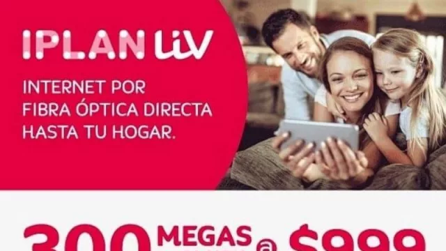En 2020 llega Liv! a Córdoba, la fibra directa al hogar de Iplan (300 Mb a $ 999 y 500 Mb a $ 1.599)