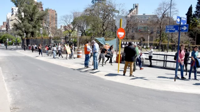 #ObraPlazaEspaña: Queda habilitada la calle Larrañaga para acceder a Chacabuco