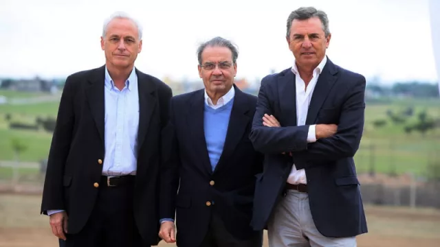Fernando Reyna, Horacio Parga y Rubén Beccacece, socios de Grupo Edisur.