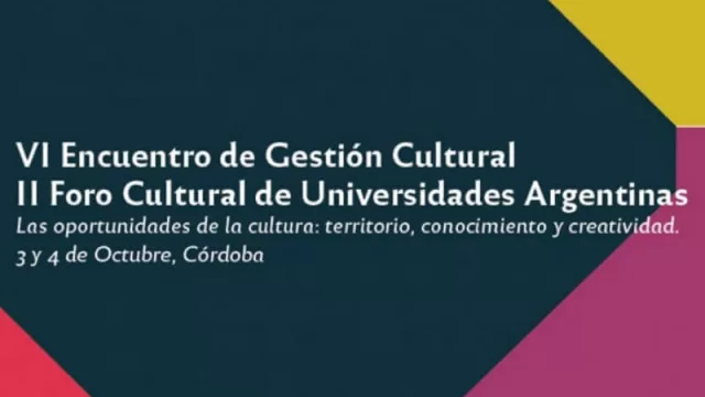 En octubre será el VI Encuentro de Gestión Cultural