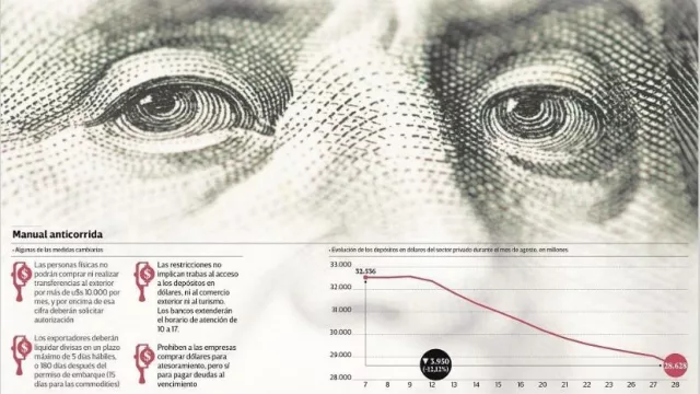 Imponen controles de cambios para respaldar a los depósitos en dólares