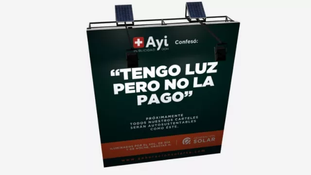 Llegaron los carteles luminosos que no pagan la luz