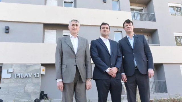 Omar Morandini, gerente de Pilay Córdoba; Luciano Morad, CEO de Pilay; y Agustín Monsberger, gerente nacional de ventas.