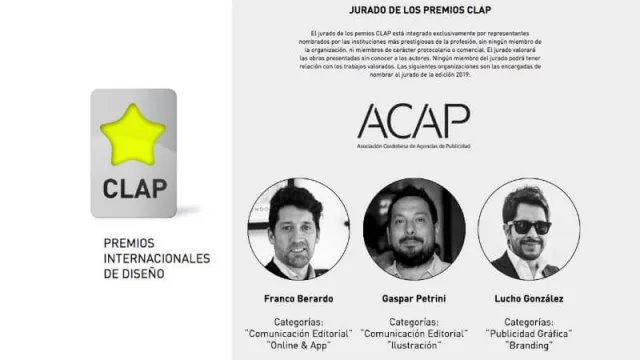 ACAP jurado de los Premios CLAP 2019 (uno de los ejes, cumplidos)