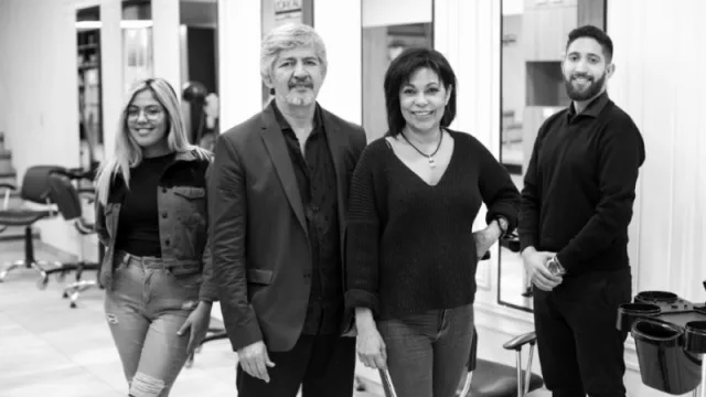 Los Rosales al frente de Rosales Estilistas y Rosales Academia / (Foto: Virginia Huespe)
