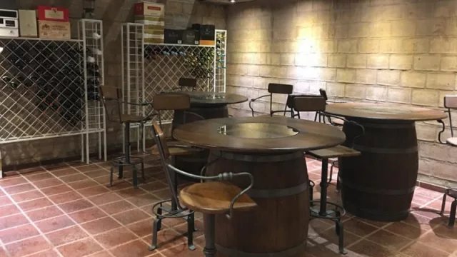 La cava está pensada para degustaciones de productos caseros, 