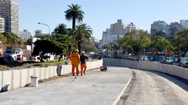 Comenzó a pavimentarse el túnel de la #ObraPlazaEspaña