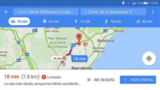 Aunque sepa cómo llegar, siempre usa Google Maps