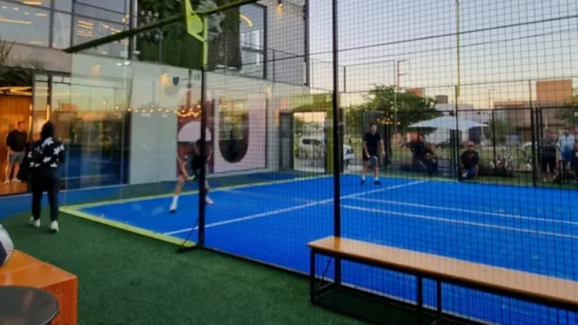 Así son las canchas de Padel del club