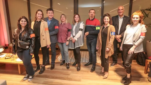 Aquí están, estos son los capitanes de los equipos (Foto: Álvaro Corral).