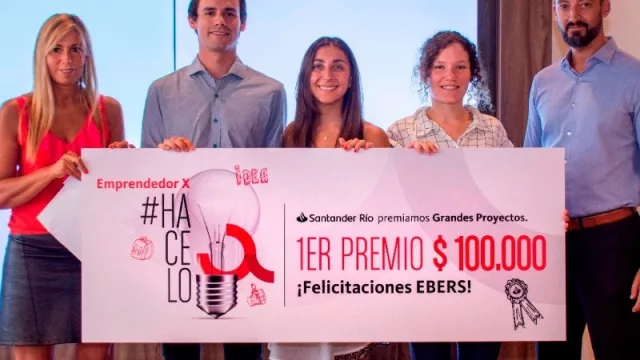 Triunfo de La Docta: estudiantes de la UNC recibieron el premio Santander a Emprendedor X 2018