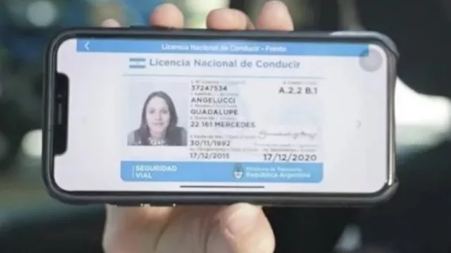 Dietrich presenta la nueva licencia de conducir digital (se muestra desde el celu)