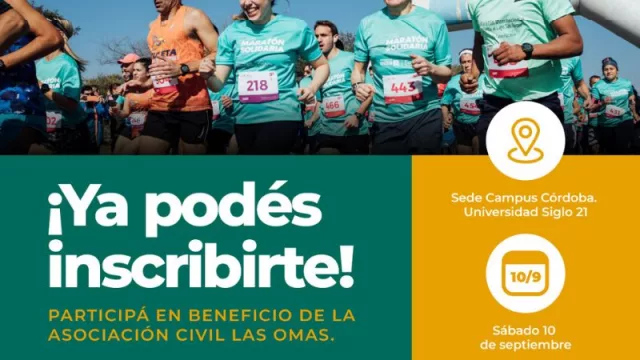 La Universidad Siglo 21 y la Asociación Civil Las Omas juntas en la 7º Maratón Solidaria 2022