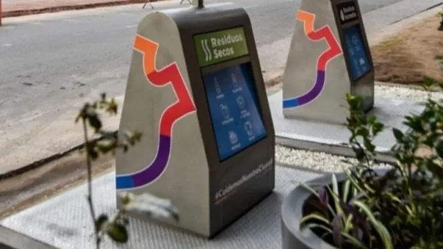 Colocan los primeros contenedores subterráneos en Avenida Maipú