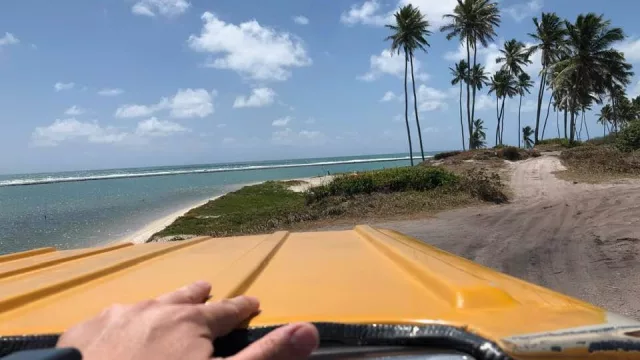 El paseo en buggy es otro infaltable: según el recorrido que se tome, permite recorrer el gran litoral de Porto de Galinhas