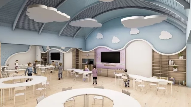 El nivel inicial de Santo Domingo no tiene aulas (inspirado en la educación nórdica y diseñado por Estudio Montevideo)