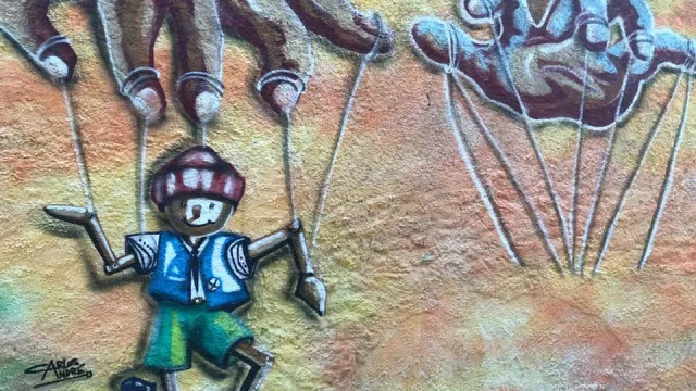 Arte en las calles de Recife, a pedir de foto para turistas