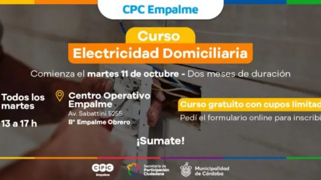 Comienza el primer curso oficial de electricista matriculado en el Centro Operativo Empalme